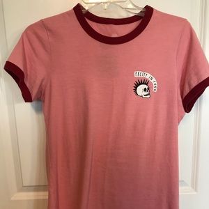 Glamour kills pretty in punk ringer t-shirt